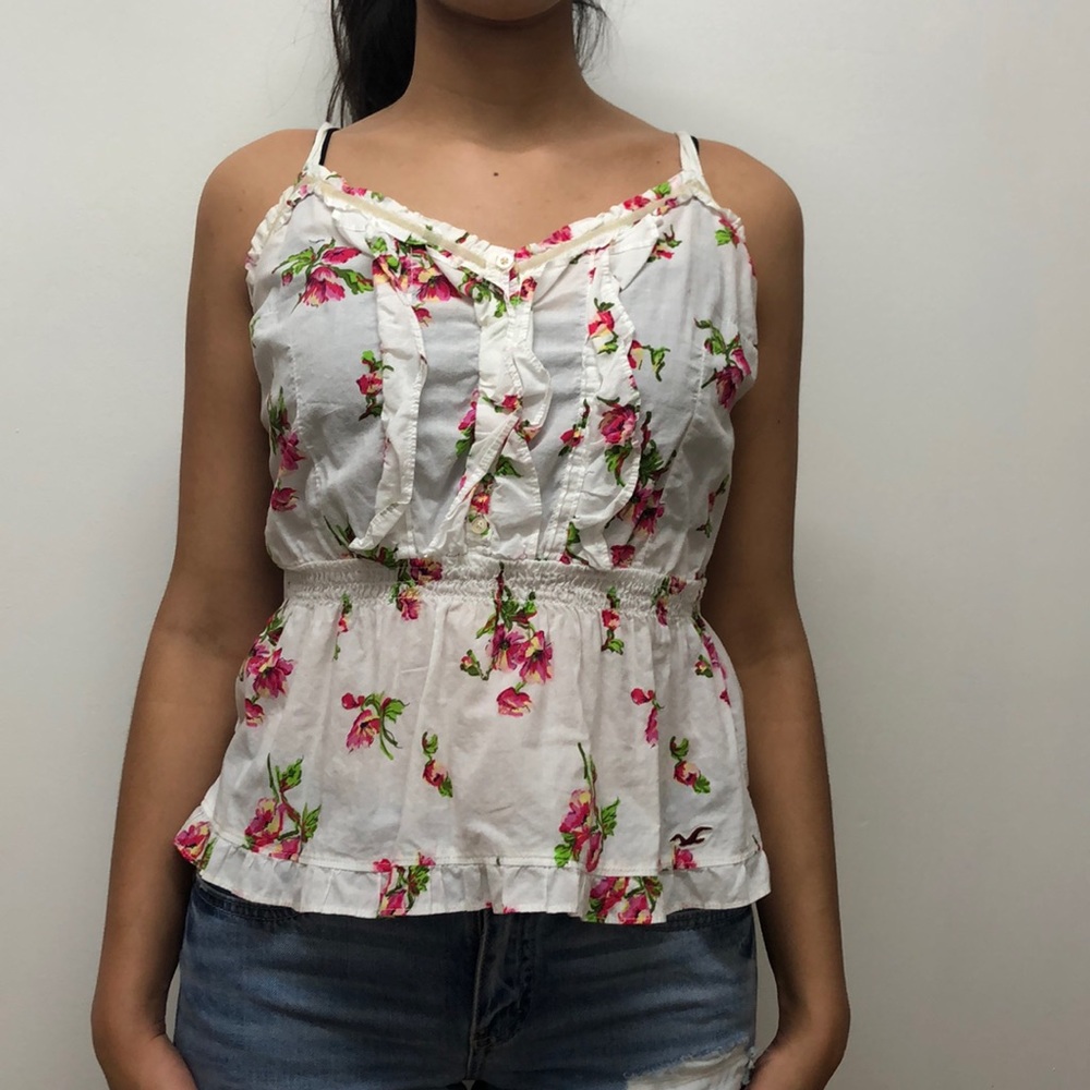Floral Hollister Tank Top